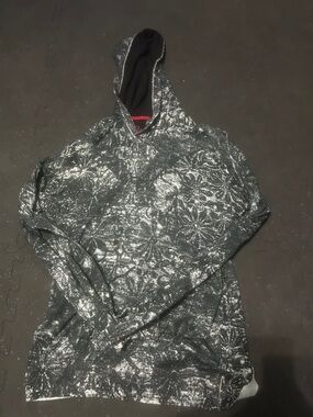 Robert Graham Black Hoodie with Red Signature Embroidery